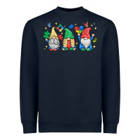 Navy autism gnome Heavyweight Sweatshirt - MaliasSmallBusiness