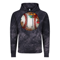Cloud Black western baseball leopard serape pattern Vintage Hoodie - Artiststas