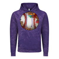 Cloud Purple western baseball leopard serape pattern Vintage Hoodie - Artiststas