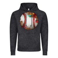 Vintage Black western baseball leopard serape pattern Vintage Hoodie - Artiststas