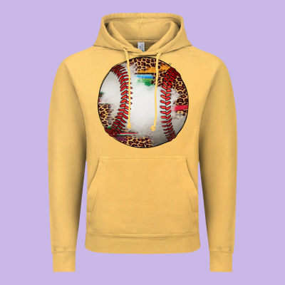Western Baseball Leopard Serape Pattern Vintage Hoodie Designed By Artiststas