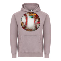 Vintage Zinc western baseball leopard serape pattern Vintage Hoodie - Artiststas