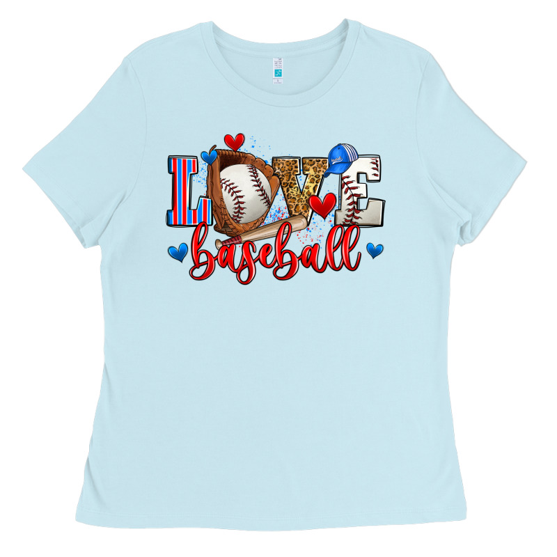 Love Baseball Ladies Tee by Zillion Design Studio | Teevron