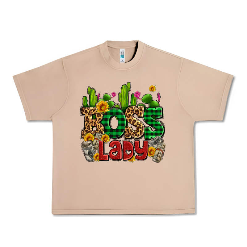 Boss Lady With Money And Cactus Urban Heavy Tee by AdoDesignShop | Teevron