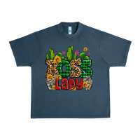 Midnight Navy boss lady with money and cactus Urban Heavy Tee - AdoDesignShop