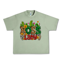 Oil Green boss lady with money and cactus Urban Heavy Tee - AdoDesignShop