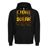 Black i was there solar eclipse 2024 Zipper Hoodie - LillyAllenDesigns