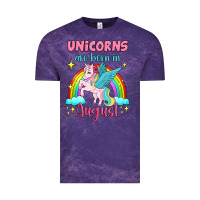 Cloud Purple unicorns are born in august Vintage Tee - Jasminsmagicworld
