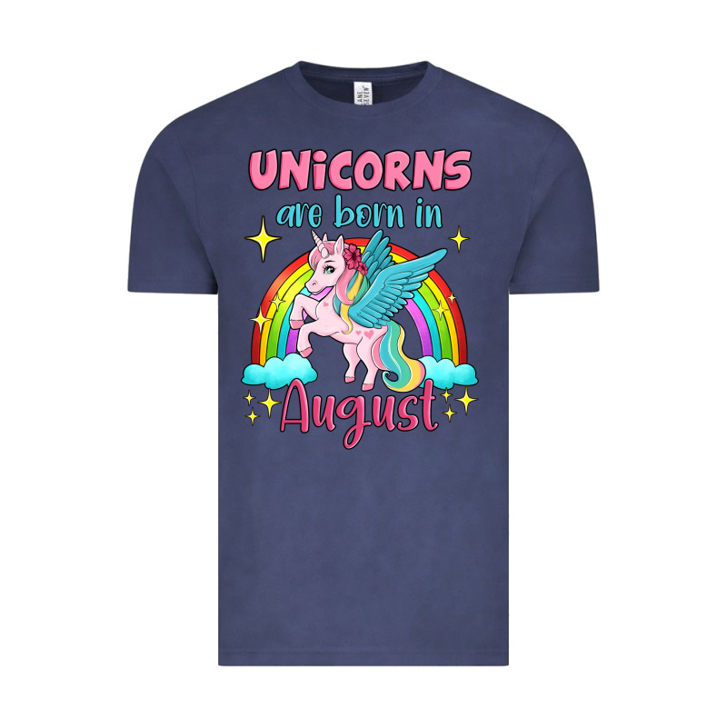 Unicorns Are Born In August Vintage Tee by Jasminsmagicworld | Teevron