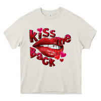Cream kiss me back Heavy Core Tee - FaDigitalArtStudio