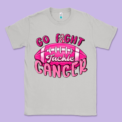 Go Fight Tackle Cancer Classic Tee Designed By Maliassmallbusiness