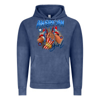 Vintage Denim Afro american girl sneakers Vintage Hoodie - RanaPortraitStore