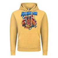 Vintage Mustard Afro american girl sneakers Vintage Hoodie - RanaPortraitStore