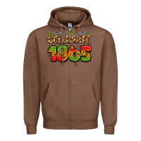 Chestnut celebrate 1865 juneteenth Zipper Hoodie - LillyAllenDesigns