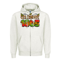 Oatmeal Heather celebrate 1865 juneteenth Zipper Hoodie - LillyAllenDesigns