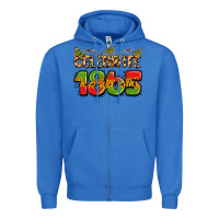 True Royal celebrate 1865 juneteenth Zipper Hoodie - LillyAllenDesigns