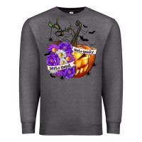 Charcoal Heather Sorta Sweet Sorta Spooky Premium Sweatshirt - texasbilliewilder