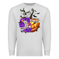 Dove Grey Sorta Sweet Sorta Spooky Premium Sweatshirt - texasbilliewilder