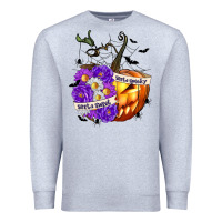 Heather Grey Sorta Sweet Sorta Spooky Premium Sweatshirt - texasbilliewilder