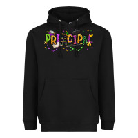 Black mardi gras principal Heavyweight Hoodie - texasbilliewilder