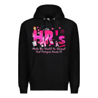 Black breast cancer hr human resources Premium Hoodie - texasbilliewilder