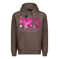 Coffee breast cancer hr human resources Premium Hoodie - texasbilliewilder