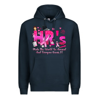 Navy breast cancer hr human resources Premium Hoodie - texasbilliewilder
