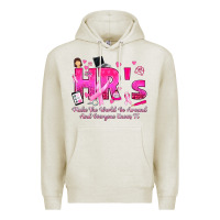 Oatmeal Heather breast cancer hr human resources Premium Hoodie - texasbilliewilder