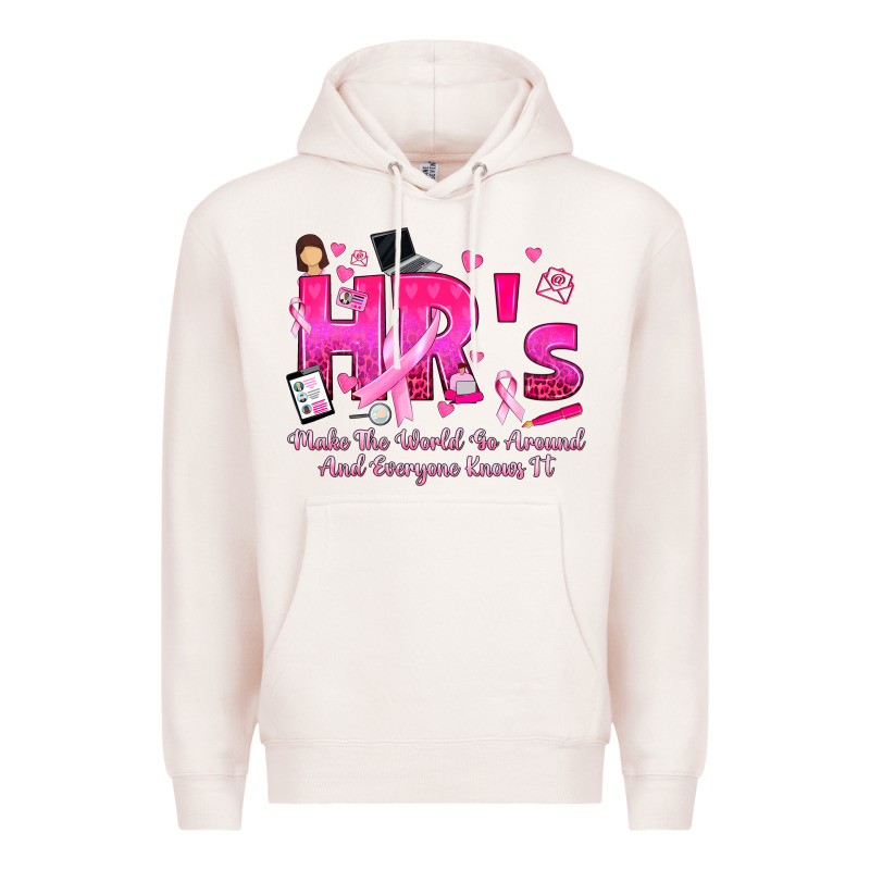 Breast Cancer Hr Human Resources Premium Hoodie by texasbilliewilder | Teevron