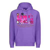 Purple breast cancer hr human resources Premium Hoodie - texasbilliewilder