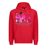 Red breast cancer hr human resources Premium Hoodie - texasbilliewilder