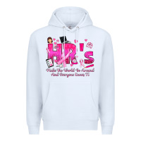 White breast cancer hr human resources Premium Hoodie - texasbilliewilder