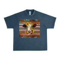 Midnight Navy western sunflowers gemstone heifer Urban Heavy Tee - Jasminsmagicworld