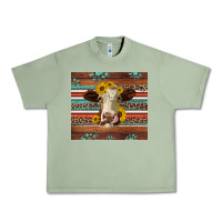 Oil Green western sunflowers gemstone heifer Urban Heavy Tee - Jasminsmagicworld