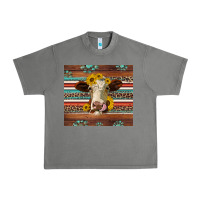 Western Sunflowers Gemstone Heifer Urban Heavy Tee | Teevron
