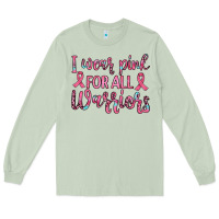Matcha i wear pink for all warriors Long Sleeve Tee - JahusDesignShop