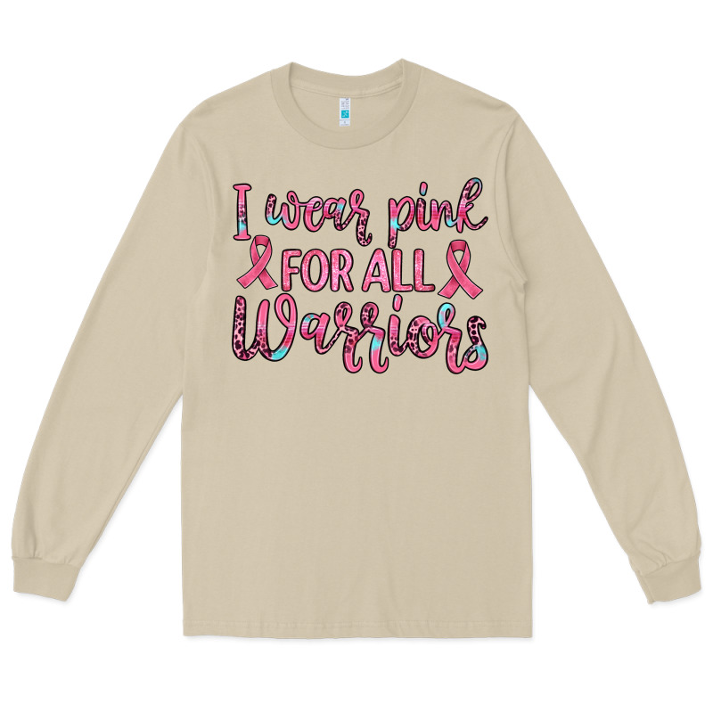 I Wear Pink For All Warriors Long Sleeve Tee by JahusDesignShop | Teevron