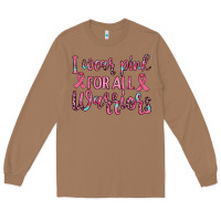 Toasted Coconut i wear pink for all warriors Long Sleeve Tee - JahusDesignShop