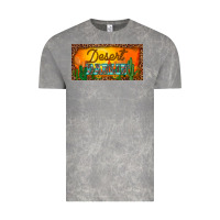 Cloud Rock western desert darlin sunset cactus leopard serape   license plate tem Vintage Tee - BarkalooDesign