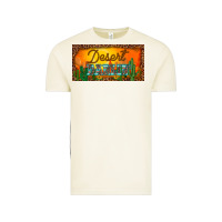 Vintage Arctic western desert darlin sunset cactus leopard serape   license plate tem Vintage Tee - BarkalooDesign