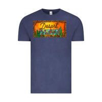 Vintage Denim western desert darlin sunset cactus leopard serape   license plate tem Vintage Tee - BarkalooDesign