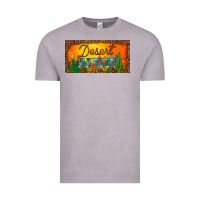 Vintage Zinc western desert darlin sunset cactus leopard serape   license plate tem Vintage Tee - BarkalooDesign