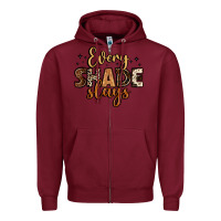 Burgundy every shade slays Zipper Hoodie - LillyAllenDesigns