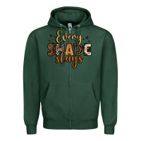 Sports Green every shade slays Zipper Hoodie - LillyAllenDesigns