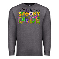 Charcoal Heather spooky dude Premium Sweatshirt - NancyCooperArtShop