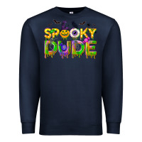 Navy spooky dude Premium Sweatshirt - NancyCooperArtShop