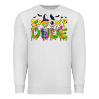 Oatmeal Heather spooky dude Premium Sweatshirt - NancyCooperArtShop