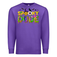 Purple spooky dude Premium Sweatshirt - NancyCooperArtShop
