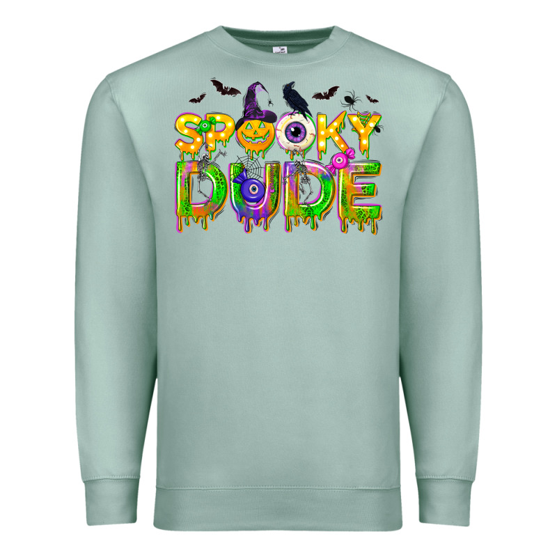 Spooky Dude Premium Sweatshirt by NancyCooperArtShop | Teevron