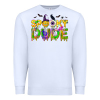 White spooky dude Premium Sweatshirt - NancyCooperArtShop